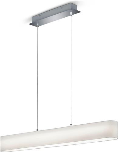 Trio Lighting Lugano Μοντέρνο Κρεμαστό Φωτιστικό Ράγα με Ενσωματωμένο LED Λευκό 100cm