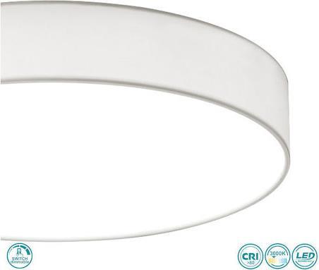 Trio Lighting Lugano Στρογγυλό Εξωτερικό LED Panel Ισχύος 22W με Θερμό Λευκό Φως Λευκό 40x40cm 621912401