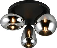 Trio Lighting Lumina Πλαφονιέρα Οροφής Μαύρη 617030332