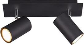 Trio Lighting Marley Διπλό Σποτ με Ντουί GU10 Μαύρο 802400232