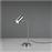 Trio Lighting Marley Επιτραπέζιο Διακοσμητικό Φωτιστικό με Ντουί για Λαμπτήρα GU10 Retro Ασημί 45cm