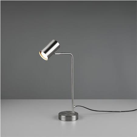 Trio Lighting Marley Επιτραπέζιο Διακοσμητικό Φωτιστικό με Ντουί για Λαμπτήρα GU10 Retro Ασημί 45cm