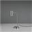 Trio Lighting Marley Επιτραπέζιο Διακοσμητικό Φωτιστικό με Ντουί για Λαμπτήρα GU10 Retro Ασημί 45cm