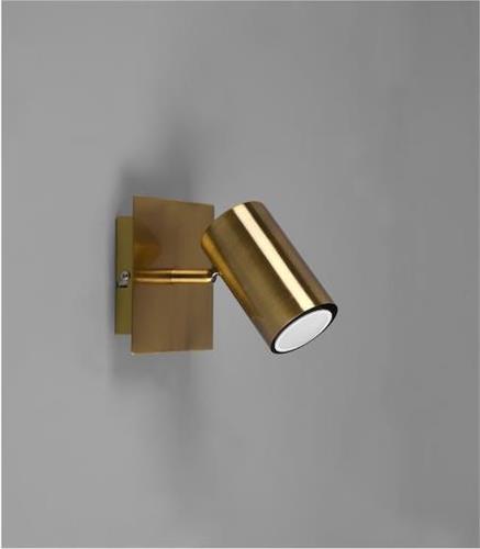 Trio Lighting Marley Μονό Σποτ με Ντουί GU10 Χρυσό