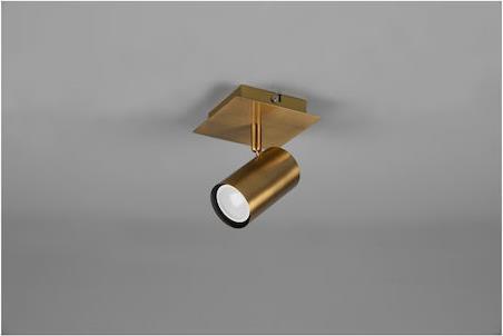 Trio Lighting Marley Μονό Σποτ με Ντουί GU10 Χρυσό