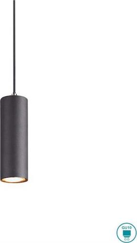 Trio Lighting Marley Μοντέρνο Κρεμαστό Φωτιστικό Μονόφωτο με Ντουί GU10 Μαύρο