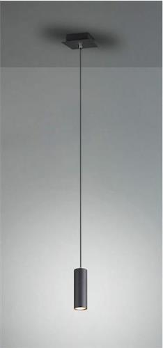 Trio Lighting Marley Μοντέρνο Κρεμαστό Φωτιστικό Μονόφωτο με Ντουί GU10 Μαύρο