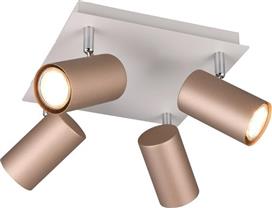 Trio Lighting Marley Σποτ με 4 Φώτα Καφέ Χρώμα 802430465