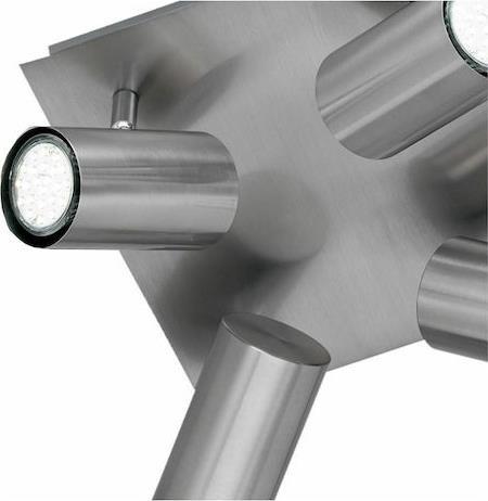 Trio Lighting Marley Σποτ με 4 Φώτα και Ντουί GU10 Ασημί 802430407