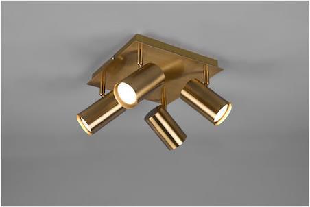 Trio Lighting Marley Σποτ με 4 Φώτα και Ντουί GU10 Χρυσό