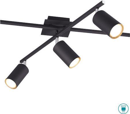 Trio Lighting Marley Σποτ με 5 Φώτα και Ντουί GU10 Μαύρο