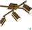 Trio Lighting Marley Σποτ με 5 Φώτα και Ντουί GU10 Χρυσό