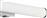 Trio Lighting Mattimo Μοντέρνο Φωτιστικό Τοίχου με Ενσωματωμένο LED και Θερμό Λευκό Φως Λευκό Μ40cm