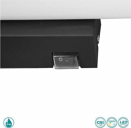 Trio Lighting Mattimo Μοντέρνο Φωτιστικό Τοίχου με Ενσωματωμένο LED και Θερμό Λευκό Φως Μαύρο Μ80cm