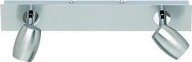 Trio Lighting Michael Διπλό Σποτ με Ντουί GU10 Ασημί