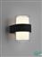 Trio Lighting Molina Στεγανή Επιτοίχια Πλαφονιέρα Εξωτερικού Χώρου με Ενσωματωμένο LED Μαύρο R22052142