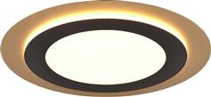 Trio Lighting Morgan Μεταλλική Πλαφονιέρα Οροφής με Ενσωματωμένο LED σε Μαύρο χρώμα 641519280