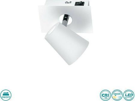 Trio Lighting Narcos Μονό Σποτ με Ενσωματωμένο LED και Θερμό Φως Λευκό