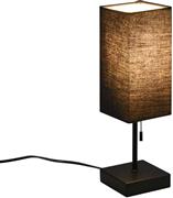 Trio Lighting Ole Πορτατίφ με Μαύρο Καπέλο και Μαύρη Βάση R51061032