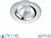Trio Lighting Pamir Στρογγυλό Μεταλλικό Χωνευτό Σποτ με Ενσωματωμένο LED και Θερμό Λευκό Φως Ασημί 650510106