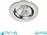 Trio Lighting Pamir Στρογγυλό Μεταλλικό Χωνευτό Σποτ με Ενσωματωμένο LED σε Ασημί χρώμα 5x8.5cm