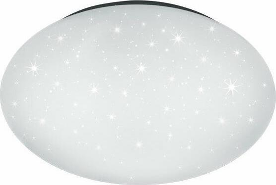 Trio Lighting Paolo Κλασική Πλαστική Πλαφονιέρα Οροφής με Ενσωματωμένο LED Λευκή 37cm 686014000