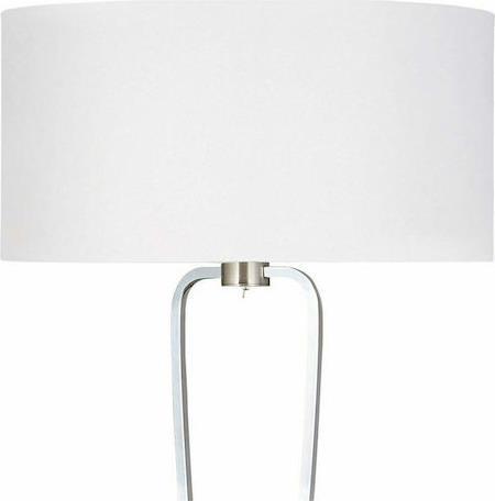 Trio Lighting Paris II Μοντέρνο Φωτιστικό Δαπέδου με Ντουί για Λαμπτήρα E27 Λευκό Υ160xΜ50cm