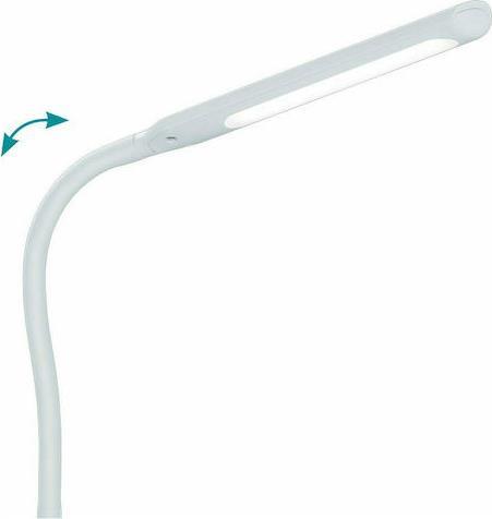 Trio Lighting Polo Φωτιστικό Γραφείου LED με Εύκαμπτο Βραχίονα Λευκό