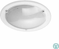 Trio Lighting Primo Μοντέρνα Μεταλλική Πλαφονιέρα Οροφής με Ντουί E27 Λευκή 30cm