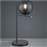Trio Lighting Pure Πορτατίφ με Μαύρο Καπέλο και Μαύρη Βάση