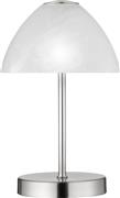 Trio Lighting Queen Πορτατίφ με Λευκό Καπέλο και Ασημί Βάση R52021107