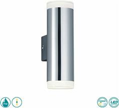 Trio Lighting Ray Μοντέρνο Φωτιστικό Τοίχου με Ενσωματωμένο LED και Θερμό Λευκό Φως Ασημί Μ5.2cm 283110206