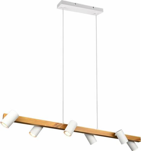 Trio Lighting Retro Marley Μοντέρνο Κρεμαστό Φωτιστικό Πολύφωτο Ράγα για 6 Λαμπτήρες GU10 Λευκό 312490631