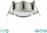 Trio Lighting Rila Στρογγυλό Μεταλλικό Χωνευτό Σποτ με Ενσωματωμένο LED και Θερμό Λευκό Φως Ασημί 3x8cm 650310107