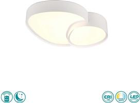 Trio Lighting Rise Μοντέρνα Μεταλλική Πλαφονιέρα Οροφής σε Λευκό χρώμα 647510231