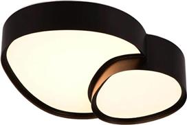 Trio Lighting Rise Μοντέρνα Μεταλλική Πλαφονιέρα Οροφής σε Μαύρο χρώμα 647510232