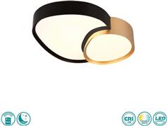 Trio Lighting Rise Μοντέρνα Μεταλλική Πλαφονιέρα Οροφής σε Μαύρο χρώμα 647510280