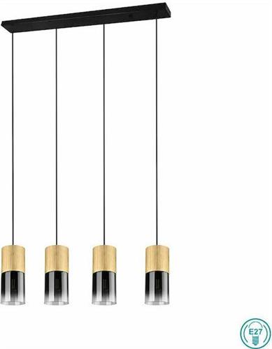 Trio Lighting Robin Μοντέρνο Κρεμαστό Φωτιστικό Πολύφωτο Ράγα με 4 Λαμπτήρες E27 Χρυσό