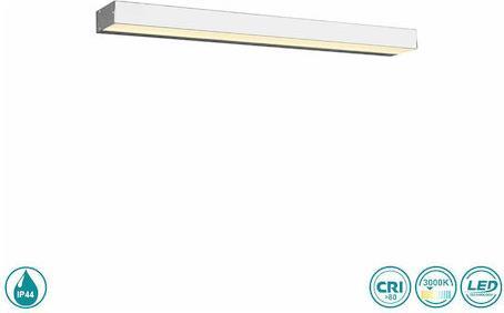 Trio Lighting Rocco Κλασικό Φωτιστικό Τοίχου με Ενσωματωμένο LED και Θερμό Λευκό Φως Ασημί Μ60cm