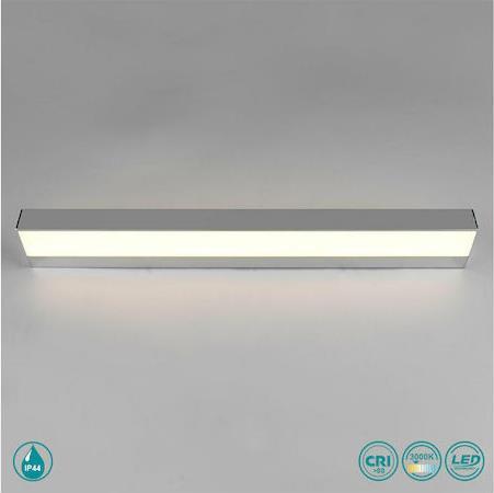 Trio Lighting Rocco Κλασικό Φωτιστικό Τοίχου με Ενσωματωμένο LED και Θερμό Λευκό Φως Ασημί Μ60cm