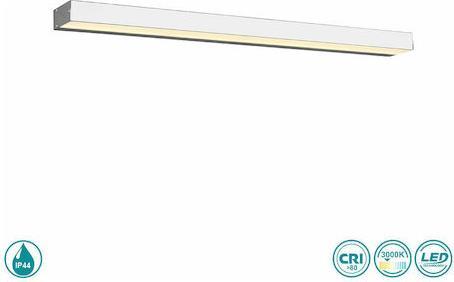 Trio Lighting Rocco Κλασικό Φωτιστικό Τοίχου με Ενσωματωμένο LED και Θερμό Λευκό Φως Ασημί Μ90cm