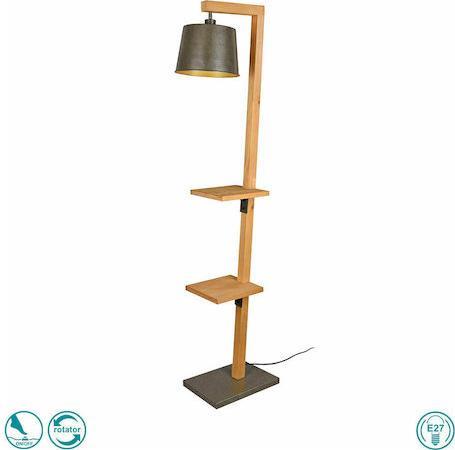Trio Lighting Rodrigo Μοντέρνο Φωτιστικό Δαπέδου με Ντουί για Λαμπτήρα E27 Μπεζ Υ165xΜ24cm