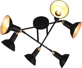 Trio Lighting Roxie Μοντέρνα Μεταλλική Πλαφονιέρα Οροφής με Ντουί E14 σε Μαύρο χρώμα 66cm 611900632