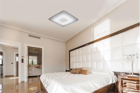 Trio Lighting Samurai Τετράγωνο Εξωτερικό LED Panel Ισχύος 30W με Ρυθμιζόμενο Λευκό Φως 628613001