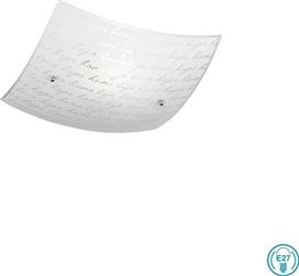 Trio Lighting Signa Μοντέρνα Γυάλινη Πλαφονιέρα Οροφής με Ντουί E27 Λευκή 30cm