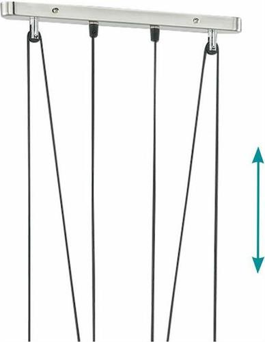 Trio Lighting Stamina Μοντέρνο Κρεμαστό Φωτιστικό Τρίφωτο Ράγα με Ντουί E14 Λευκό