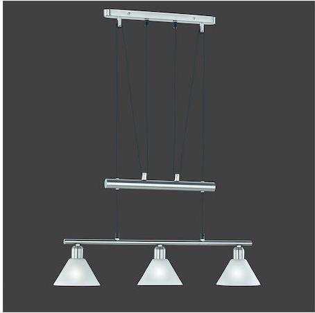 Trio Lighting Stamina Μοντέρνο Κρεμαστό Φωτιστικό Τρίφωτο Ράγα με Ντουί E14 Λευκό