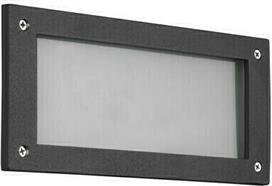 Trio Lighting Στεγανή Επιτοίχια Πλαφονιέρα Εξωτερικού Χώρου με Ενσωματωμένο LED Μαύρο 251060142