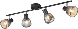 Trio Lighting Tarifa Σποτ με 4 Φώτα και με Ντουί E14 σε Μαύρο Χρώμα 862800432