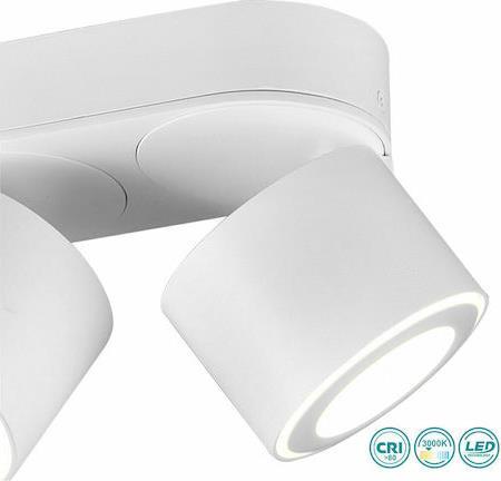 Trio Lighting Taurus Διπλό Σποτ με Ενσωματωμένο LED και Θερμό Φως Λευκό